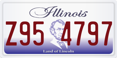 IL license plate Z954797