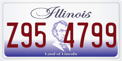 IL license plate Z954799