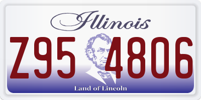 IL license plate Z954806