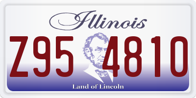 IL license plate Z954810