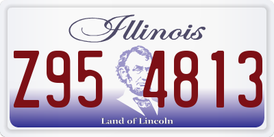 IL license plate Z954813