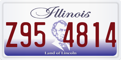 IL license plate Z954814
