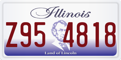 IL license plate Z954818