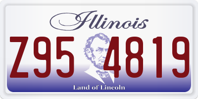 IL license plate Z954819