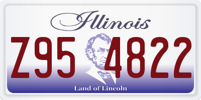 IL license plate Z954822