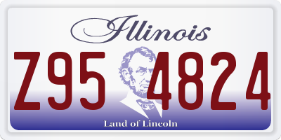 IL license plate Z954824