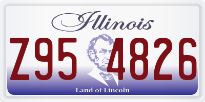 IL license plate Z954826