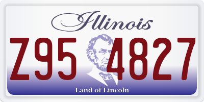 IL license plate Z954827