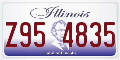 IL license plate Z954835