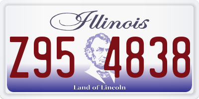 IL license plate Z954838
