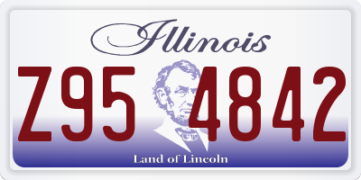 IL license plate Z954842