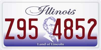 IL license plate Z954852
