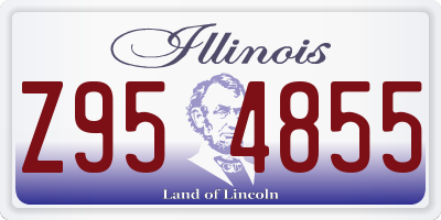 IL license plate Z954855