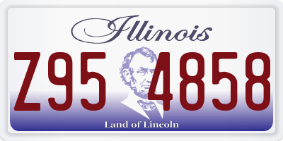 IL license plate Z954858