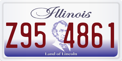 IL license plate Z954861