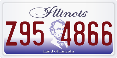 IL license plate Z954866