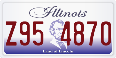 IL license plate Z954870