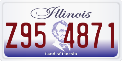 IL license plate Z954871