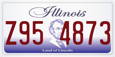 IL license plate Z954873