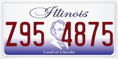 IL license plate Z954875