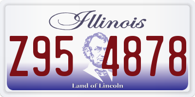 IL license plate Z954878
