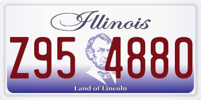 IL license plate Z954880