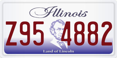 IL license plate Z954882