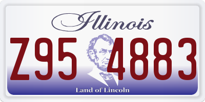 IL license plate Z954883