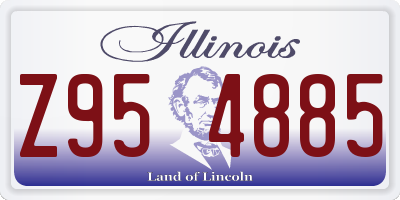 IL license plate Z954885