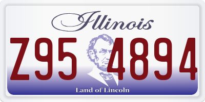 IL license plate Z954894