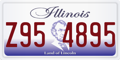 IL license plate Z954895