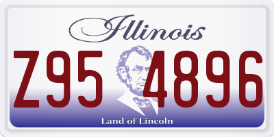 IL license plate Z954896