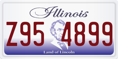 IL license plate Z954899