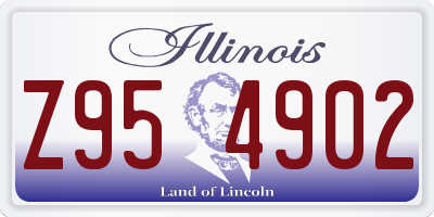 IL license plate Z954902