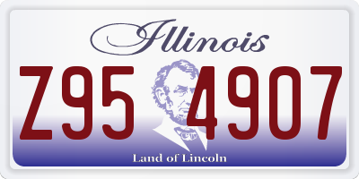 IL license plate Z954907