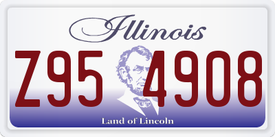 IL license plate Z954908