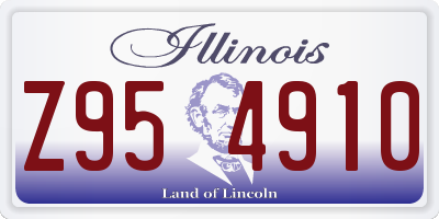 IL license plate Z954910