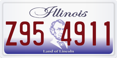 IL license plate Z954911