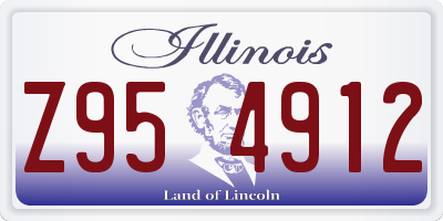 IL license plate Z954912