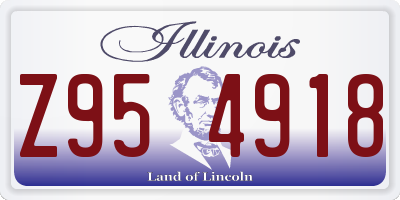 IL license plate Z954918