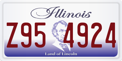 IL license plate Z954924