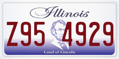 IL license plate Z954929