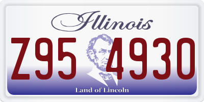 IL license plate Z954930