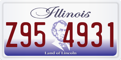 IL license plate Z954931