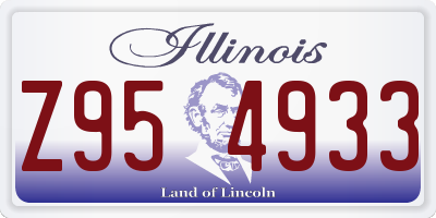 IL license plate Z954933