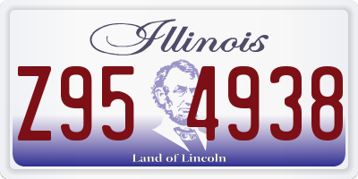 IL license plate Z954938
