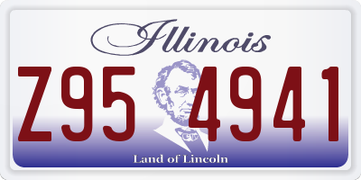 IL license plate Z954941