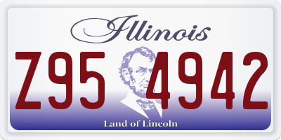 IL license plate Z954942
