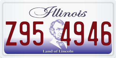 IL license plate Z954946