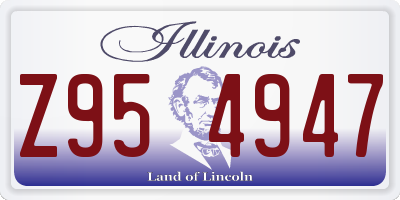 IL license plate Z954947